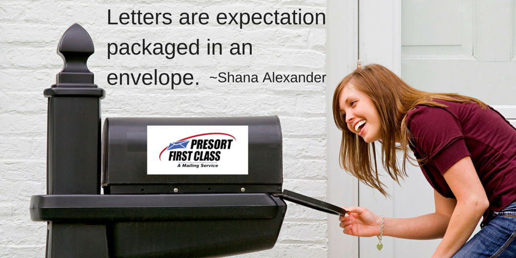 letters are expectations packaged in an envelope quote by Shana Alexander