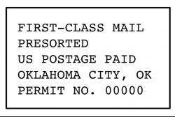 first-class mail presort tag